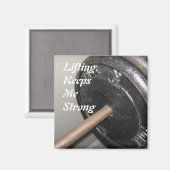 Aimant Poids Levant message de motivation (Recto/Verso)