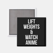 Aimant Poids Lift Et Anime De Regarder - Gymnase Inspiran (Recto/Verso)