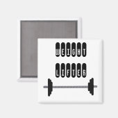 Aimant Poids Lifter avec sonnette (Recto/Verso)