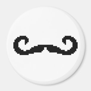 Aimant Poignée de 8 bits Pixel Moustache