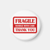 Aimant Poignée Fragile Avec Soin (Devant)