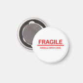 Aimant Poignée fragile avec soin (Recto/Verso)
