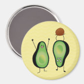 Aimant Poignée verte de stand d'applaudissements amusant (Recto/Verso)