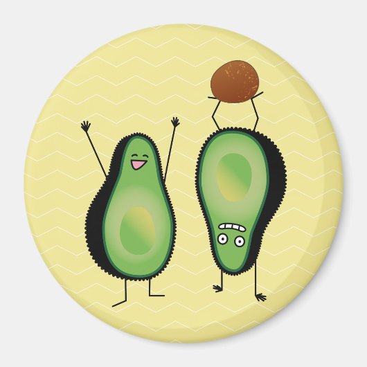 Aimant Poignée verte de stand d'applaudissements amusant (Devant)