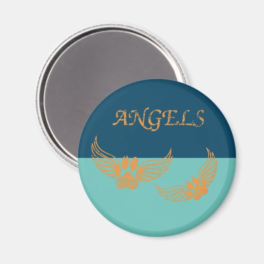 Aimant Poignées Ange Perdues Sur Bleu (Recto/Verso)