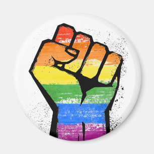 Aimant Poing de résistance LGBT