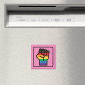 Aimant Poing gay pride (In Situ (Lave-vaisselle))