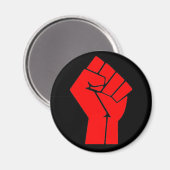 Aimant Poing rouge élevé (Recto/Verso)