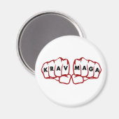 Aimant Poings de combat Krav Maga (Recto/Verso)