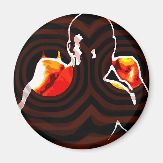 Aimant poings de feu. (Devant)