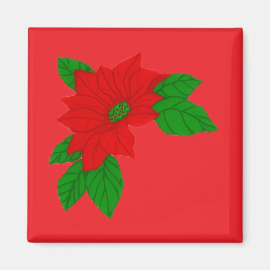 Aimant Poinsettia (Devant)