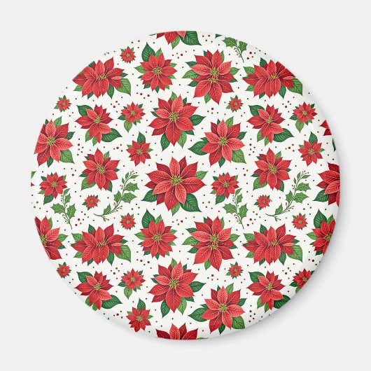Aimant Poinsettias écarlates (Devant)