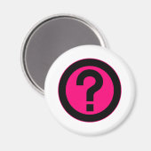 Aimant Point de question Poser la ponctuation du symbole (Recto/Verso)