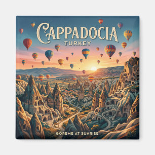 Aimant Point de vue des ballons à air chaud de Cappadoce