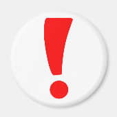 Aimant Point d'exclamation rouge (Devant)
