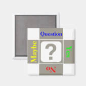 Aimant Point d'interrogation personnalisable (Recto/Verso)