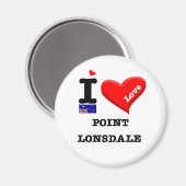 Aimant POINT LONSDALE - I Love (Recto/Verso)
