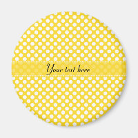Pointe Polka blanche et jaune
