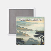 Aimant Pointe Reyes National Seashore Mist (Recto/Verso)