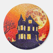 Aimant Pointillisme Maison Hauné (Devant)