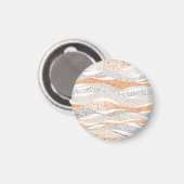 Aimant Pointillisme Wavy Polka : Doux Doux Textile (Recto/Verso)