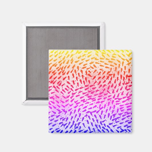 Aimant Points colorés Abstraits (Recto/Verso)