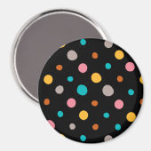 Aimant Points d'aquarelle multicolore 2 (Recto/Verso)