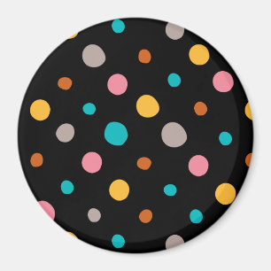 Aimant Points d'aquarelle multicolore 2