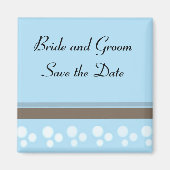 Aimant Points et bandes bleus (Devant)