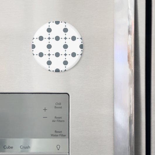 Aimant Points gris clair, Motif à pois, Points, Pointillé (In situ (réfrigérateur))