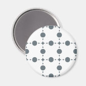 Aimant Points gris clair, Motif à pois, Points, Pointillé (Recto/Verso)