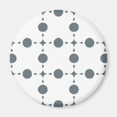 Aimant Points gris clair, Motif à pois, Points, Pointillé (Devant)