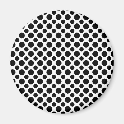 Aimant Points noirs et blancs grands et petits (Devant)