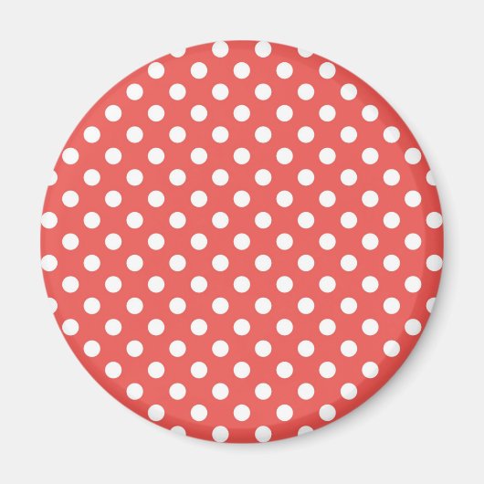 Aimant Points rouges et blancs (Devant)