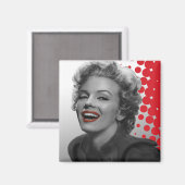 Aimant Points rouges Marilyn (Recto/Verso)