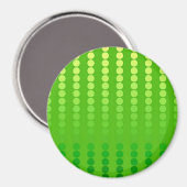 Aimant Points satinés - nuances vert citron (Recto/Verso)