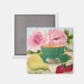 Aimant poire et thé (Recto/Verso)