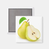 Aimant Poires jaunes (Recto/Verso)