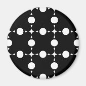 Aimant Pois blancs, Motif à points Polka, points, pointil (Devant)