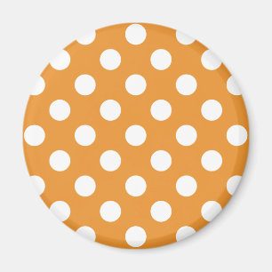 Aimant Pois blancs sur ambre