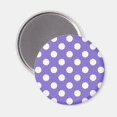 Aimant Pois blancs sur perwinkle (Recto/Verso)
