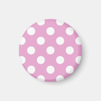 Pois blancs sur rose pâle