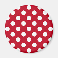 Pois blancs sur rouge