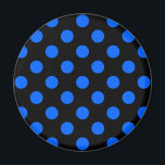 Aimant Pois bleu et noir<br><div class="desc">Pois bleu et noir</div>