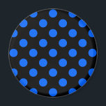 Aimant Pois bleu et noir<br><div class="desc">Pois bleu et noir</div>