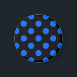 Aimant Pois bleu et noir<br><div class="desc">Pois bleu et noir</div>