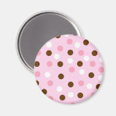 Aimant Pois Brown et roses (Recto/Verso)