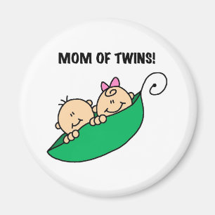 Aimant Pois dans une maman de cosse des jumeaux