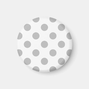 Aimant Pois gris sur le blanc