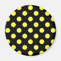 Pois jaunes sur fond noir